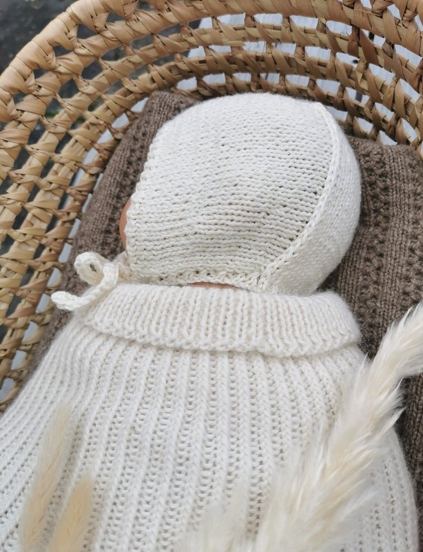 Zarte Babymütze stricken - Anleitung Babyhaube für Neugeborene