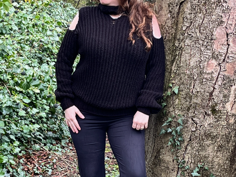 Crochet Pattern Sweater "Black Beauty"