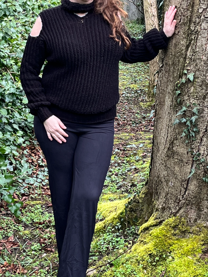 Crochet Pattern Sweater "Black Beauty"