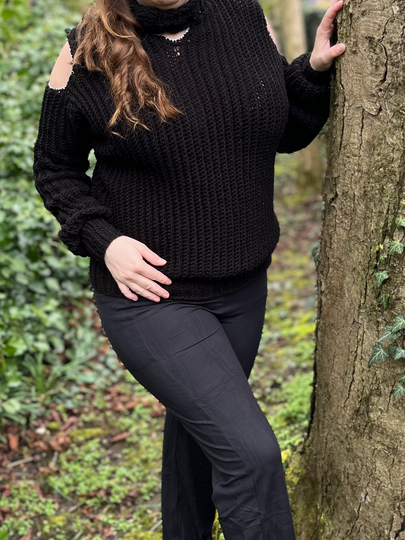 Crochet Pattern Sweater "Black Beauty"