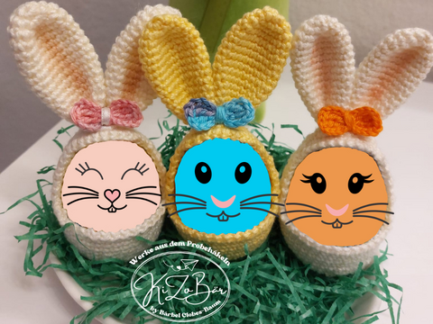 Eier-Hasi - Häkelanleitung für eine niedliche Hülle für Schoko-/Ostereier