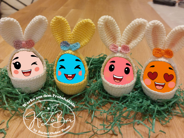 Eier-Hasi - Häkelanleitung für eine niedliche Hülle für Schoko-/Ostereier