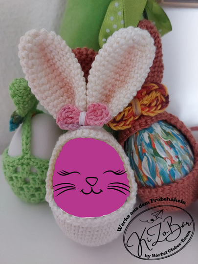 Eier-Hasi - Häkelanleitung für eine niedliche Hülle für Schoko-/Ostereier