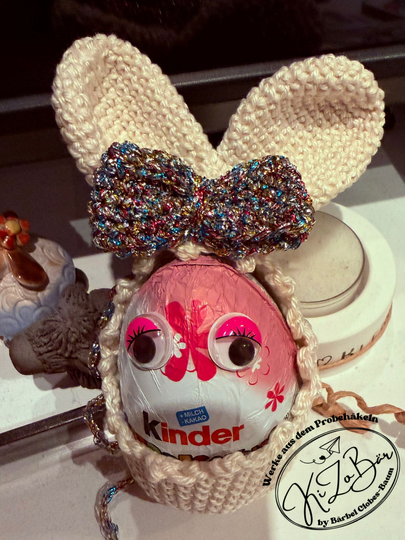 Ü-Ei-Häschen - Häkelanleitung für eine niedliche Hülle für Ü-Eier/Ostereier