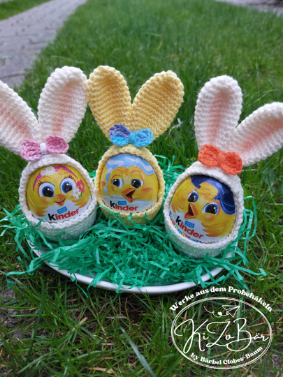 Ü-Ei-Häschen - Häkelanleitung für eine niedliche Hülle für Ü-Eier/Ostereier