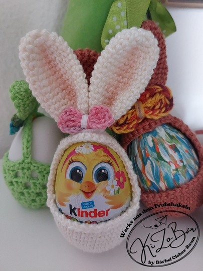 Ü-Ei-Häschen - Häkelanleitung für eine niedliche Hülle für Ü-Eier/Ostereier