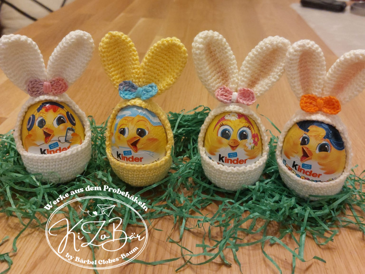 Ü-Ei-Häschen - Häkelanleitung für eine niedliche Hülle für Ü-Eier/Ostereier