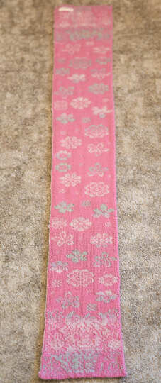 Knitting pattern double-face scarf "Flora Flowerfield" Highland Cow