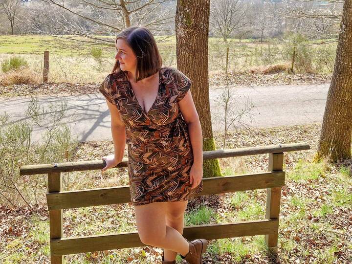 Schnittmuster Wickelkleid Rand und Band Gr. 32 - 62 Damen