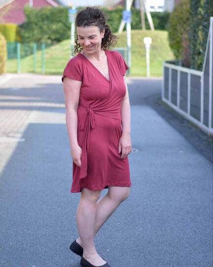 Schnittmuster Wickelkleid Rand und Band Gr. 32 - 62 Damen