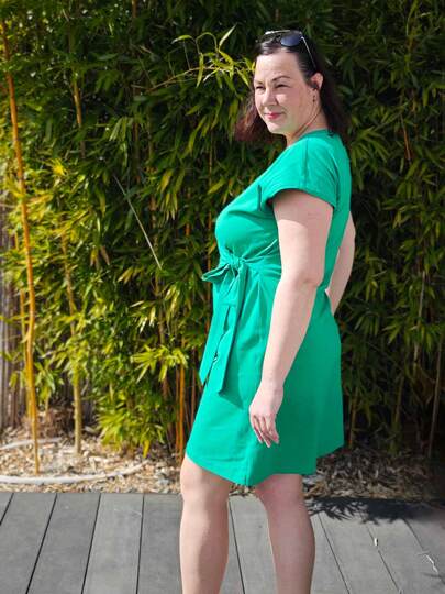 Schnittmuster Wickelkleid Rand und Band Gr. 32 - 62 Damen