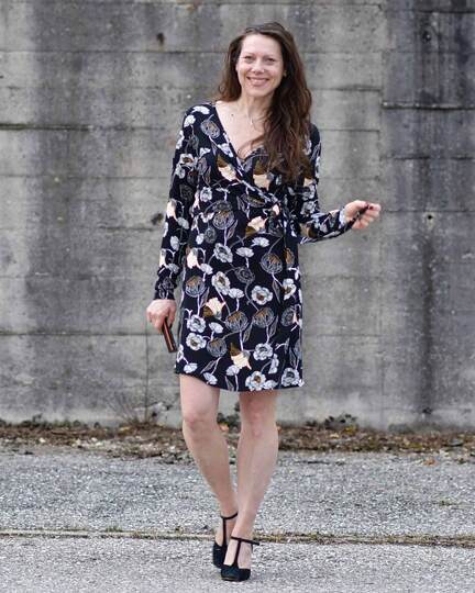 Schnittmuster Wickelkleid Rand und Band Gr. 32 - 62 Damen