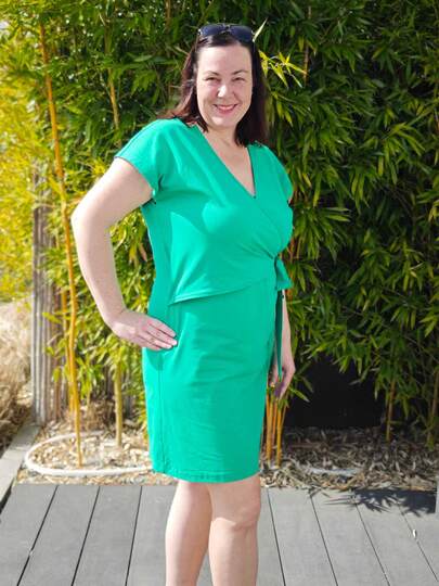 Schnittmuster Wickelkleid Rand und Band Gr. 32 - 62 Damen