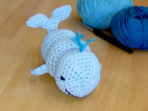Häkelanleitung Steckspiel Wal, Motorikspielzeug für Kleinkinder