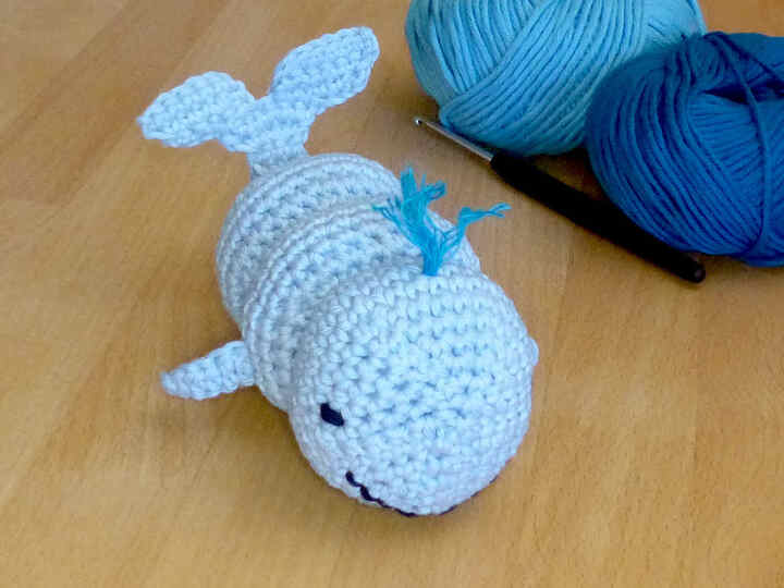 Häkelanleitung Steckspiel Wal, Motorikspielzeug für Kleinkinder