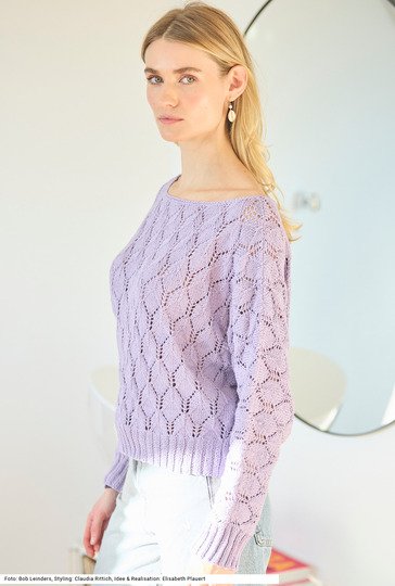 Pullover im Ajourmuster