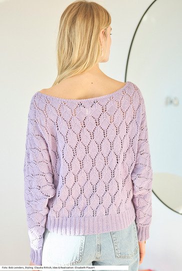 Pullover im Ajourmuster