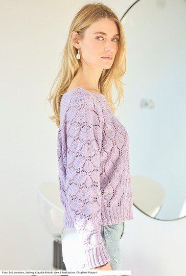 Pullover im Ajourmuster