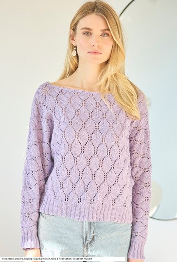 Pullover im Ajourmuster