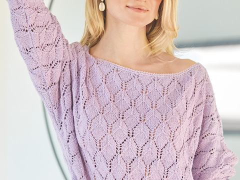 Pullover im Ajourmuster