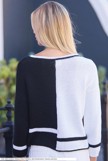 Pullover mit Farbflächen