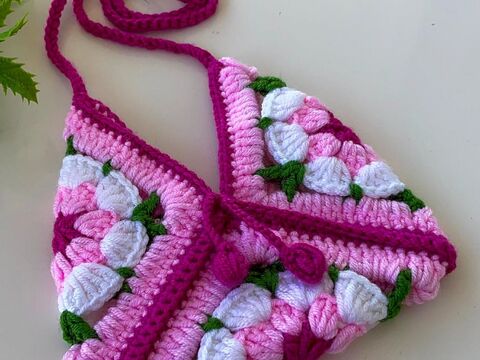 Granny Square Bag Crochet Pattern PDF