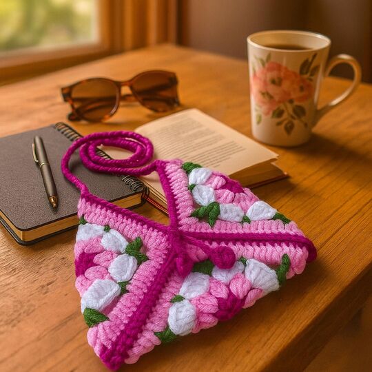 Granny Square Bag Crochet Pattern PDF