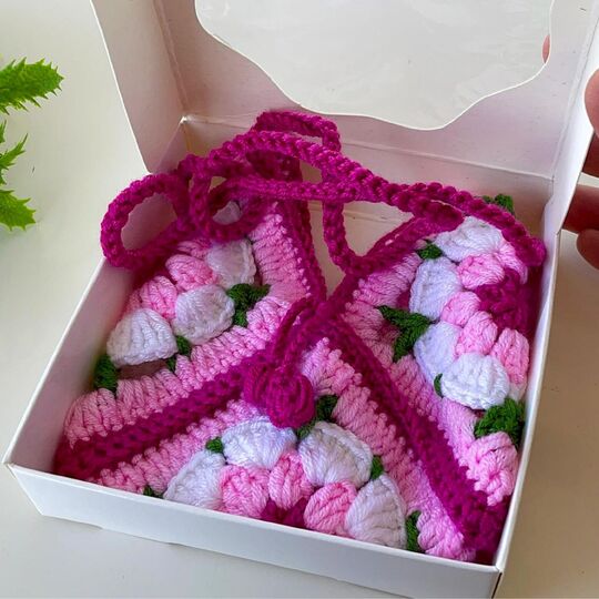 Granny Square Bag Crochet Pattern PDF