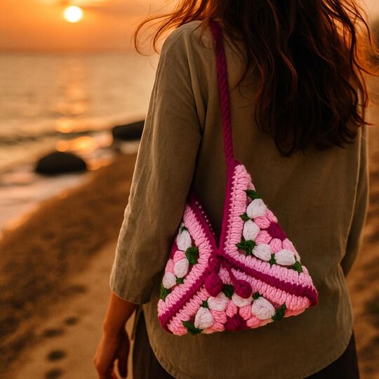 Granny Square Bag Crochet Pattern PDF