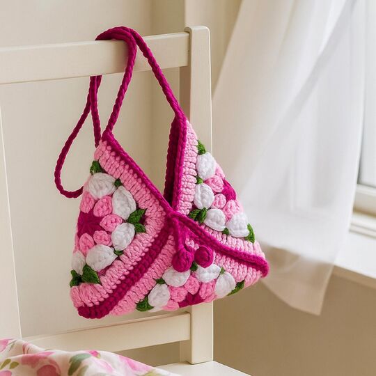 Granny Square Bag Crochet Pattern PDF