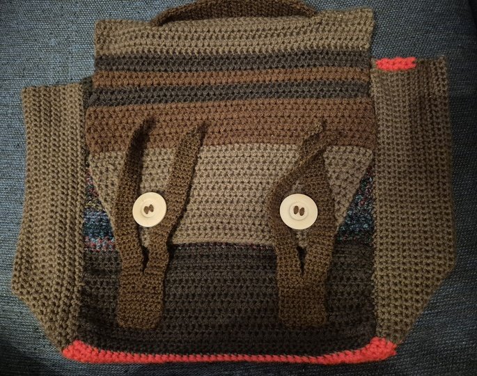 Tasche in Blockmuster