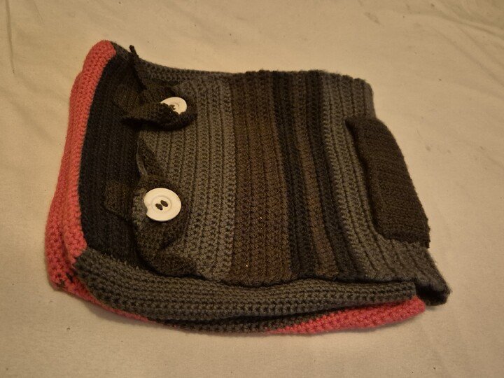 Tasche in Blockmuster