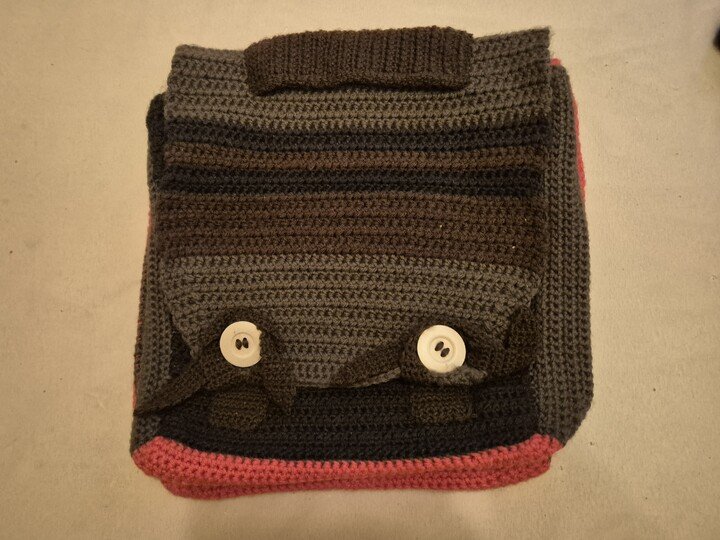 Tasche in Blockmuster
