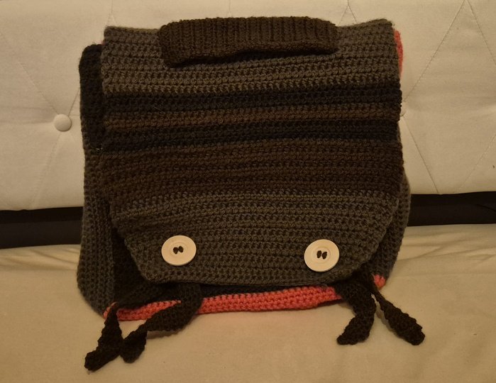Tasche in Blockmuster