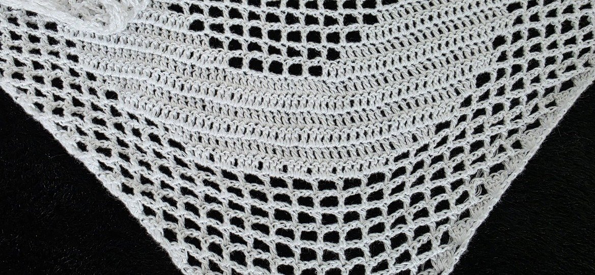 Widder (Sternzeichen), Häkeltuch, Motivtuch, Dreieckstuch