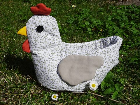 E-book - Sewing a Chicken-Shaped Storage Basket, Easter Baske English