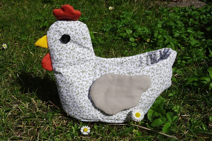 E-Book - Huhn Utensilo Korb Körbchen Osterkorb Osterkörbchen nähen