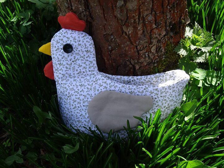 E-Book - Huhn Utensilo Korb Körbchen Osterkorb Osterkörbchen nähen