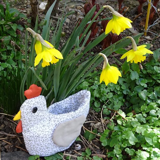 E-Book - Huhn Utensilo Korb Körbchen Osterkorb Osterkörbchen nähen