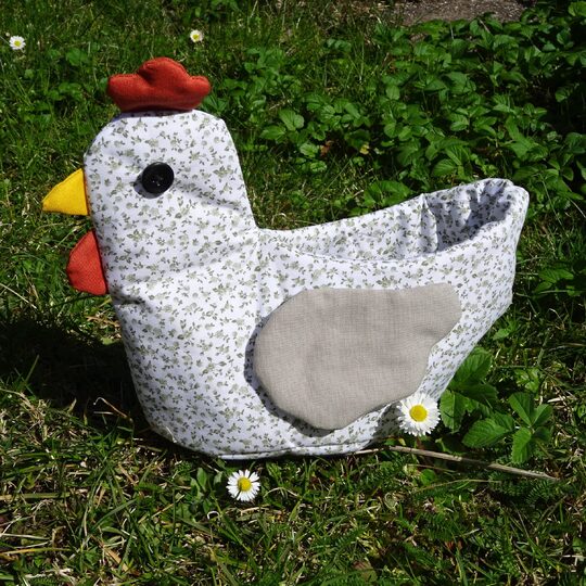E-book - Sewing a Chicken-Shaped Storage Basket, Easter Baske English