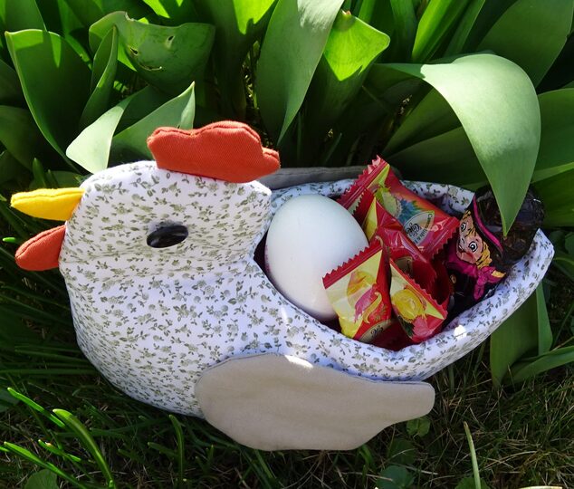 E-book - Sewing a Chicken-Shaped Storage Basket, Easter Baske English