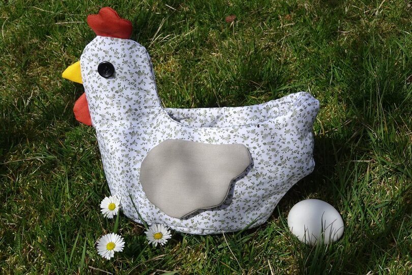 E-book - Sewing a Chicken-Shaped Storage Basket, Easter Baske English