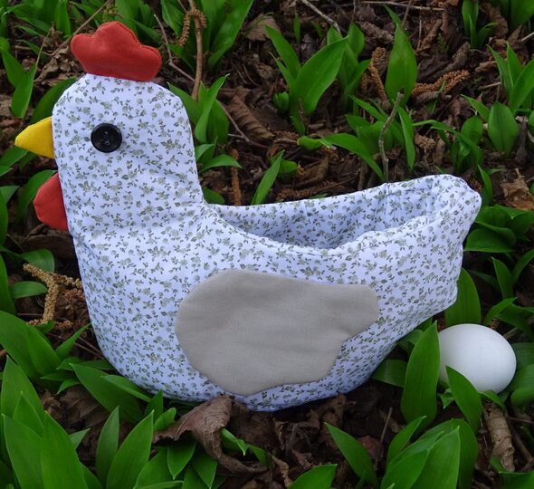 E-book - Sewing a Chicken-Shaped Storage Basket, Easter Baske English