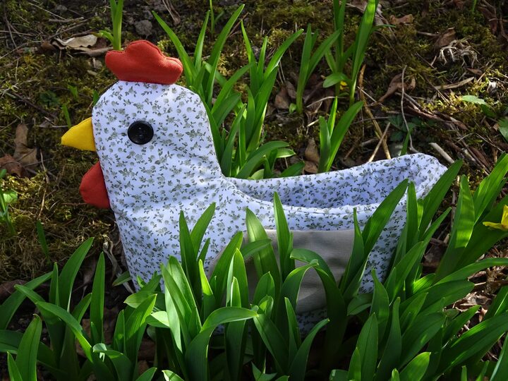 E-book - Sewing a Chicken-Shaped Storage Basket, Easter Baske English
