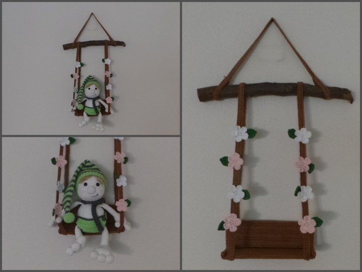 Häkelanleitung Amigurumi Schaukel