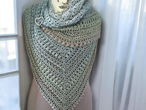 Häkelanleitung Tuch Freya