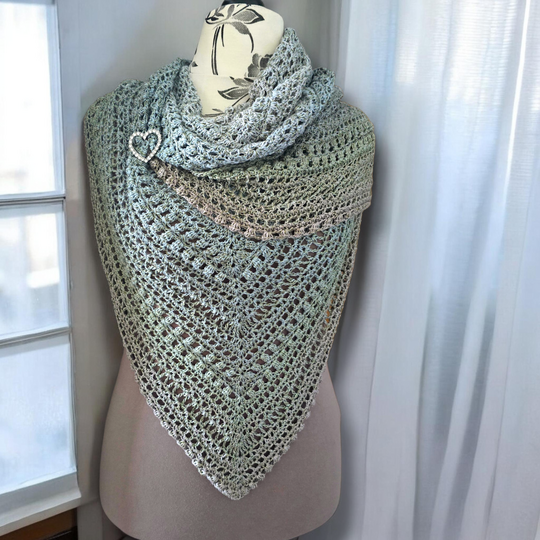 Häkelanleitung Tuch Freya