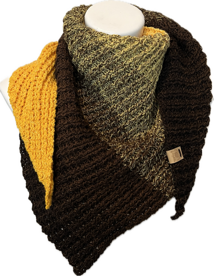 Anleitung Dreieckstuch BEE Striped