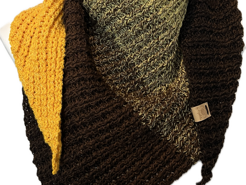 Anleitung Dreieckstuch BEE Striped