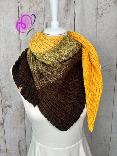 Anleitung Dreieckstuch BEE Striped